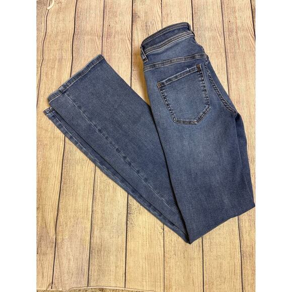 We the Free Boot Cut Stretch Button Fly Jeans Women's Size 24 - Picture 1 of 5